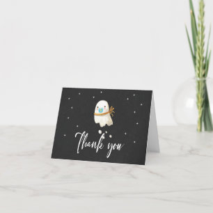 Tarjeta De Agradecimiento Whimsical Halloween Baby Shower Gracias Card
