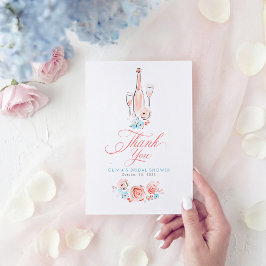 Tarjeta De Agradecimiento Whimsical Hand Drawn Quirky Cute Small Thank You 