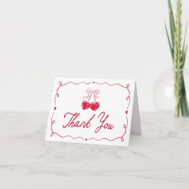 Tarjeta De Agradecimiento Whimsical Little Sweetheart Baby Shower
