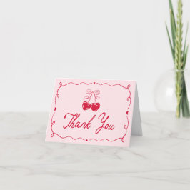 Tarjeta De Agradecimiento Whimsical Little Sweetheart Baby Shower