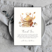 Whimsical Neutral Boho Book Mouse Baby Shower