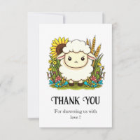 Whimsical Pastel Sheep Baby Shower