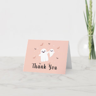 Tarjeta De Agradecimiento Whimsical Rustic Spooky Halloween Baby Shower