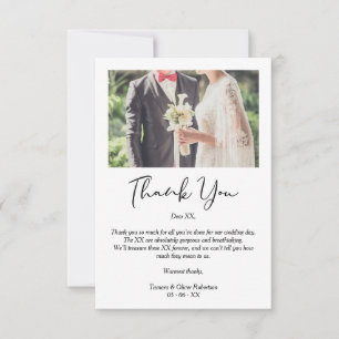 Tarjeta De Agradecimiento Whimsical Script Thanks Wedding Suppliers Photo