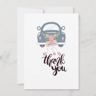 Tarjeta De Agradecimiento Whimsical Solo Casada Gracias