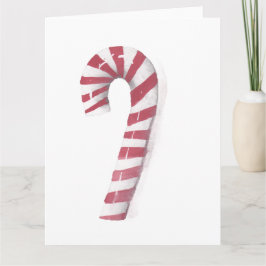 Tarjeta De Agradecimiento Whimsical Watercolor Peppermint Candy Cane