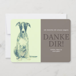 Tarjeta De Agradecimiento Whippet