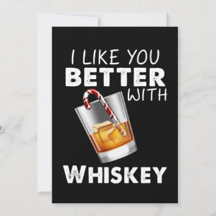 Tarjeta De Agradecimiento Whiskey Lover Me Gustas Mejor Con Whiskey