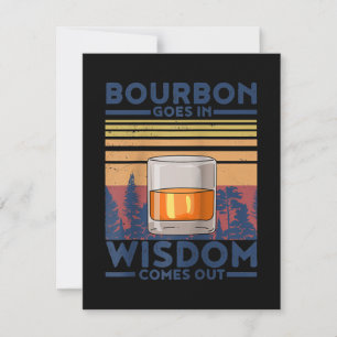 Tarjeta De Agradecimiento Whisky Bourbon Entra en Sabiduría Sale