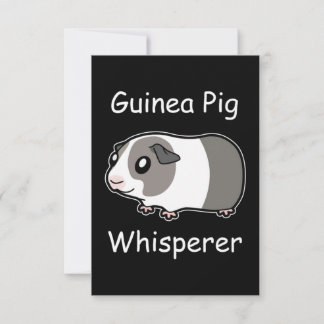 Tarjeta De Agradecimiento Whisperer de cerdo de Guinea