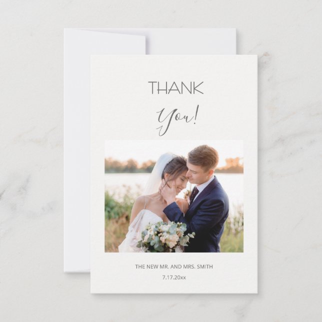Tarjeta De Agradecimiento White 3D Flowers Roses Thank You Card (Anverso)