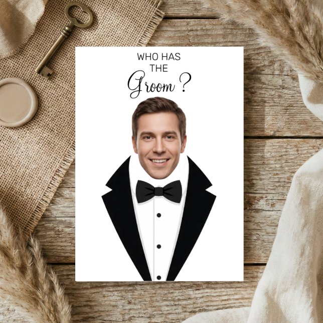 Tarjeta De Agradecimiento Who Has The Groom Scratch Off Game Bridal Shower T (Subido por el creador)