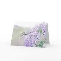 Tarjeta de agradecimiento Wild Lupine