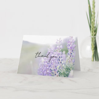 Tarjeta de agradecimiento Wild Lupine