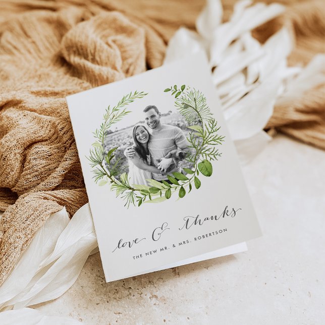 Tarjeta De Agradecimiento Wild Meadow | Foto Boda Gracias (Subido por el creador)