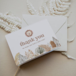 Tarjeta De Agradecimiento Wild One Lion Photo You Card