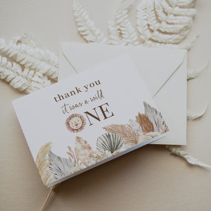 Tarjeta De Agradecimiento Wild One Lion Photo You Card