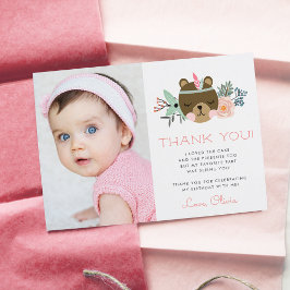 Tarjeta De Agradecimiento Wild One | Plano temático de Woodland Camping