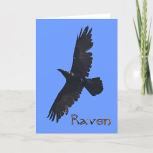 Tarjeta De Agradecimiento Wild Raven Wildlife Photo Gift
