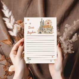 Tarjeta De Agradecimiento Wild West Cowboy Birthday Party