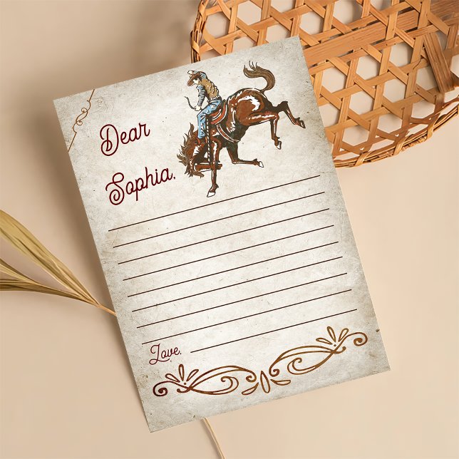 Tarjeta De Agradecimiento Wild West Cowboy Birthday Party (Subido por el creador)