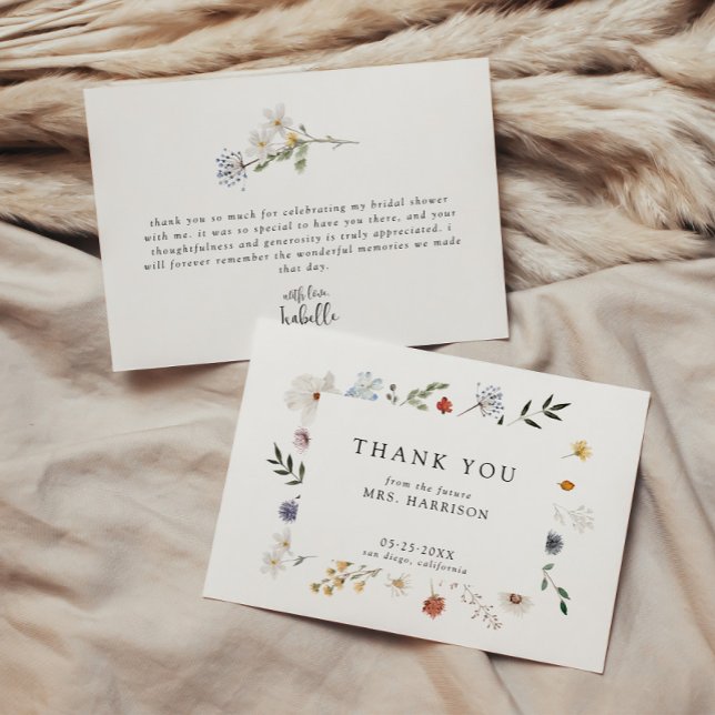 Tarjeta de agradecimiento Wildflower (Subido por el creador)