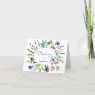 Tarjeta De Agradecimiento Wildflower Baby Shower Gracias