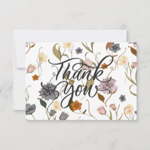 Tarjeta De Agradecimiento Wildflower Gracias