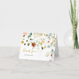 Tarjeta de agradecimiento WILDFLOWERS