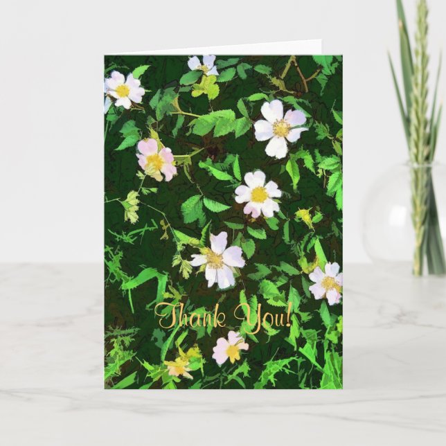 TARJETA DE AGRADECIMIENTO WILDFLOWERS (Anverso)
