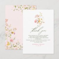 Wildflowers Baby Shower Little Gracias