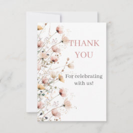 Tarjeta De Agradecimiento wildflowers floral thank you card