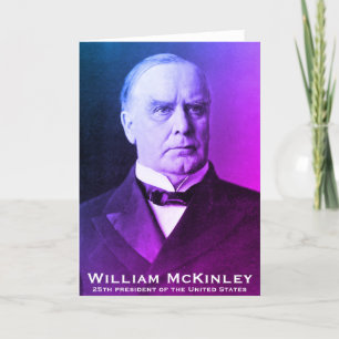Tarjeta De Agradecimiento William McKinley, Presidente de Política de los Es