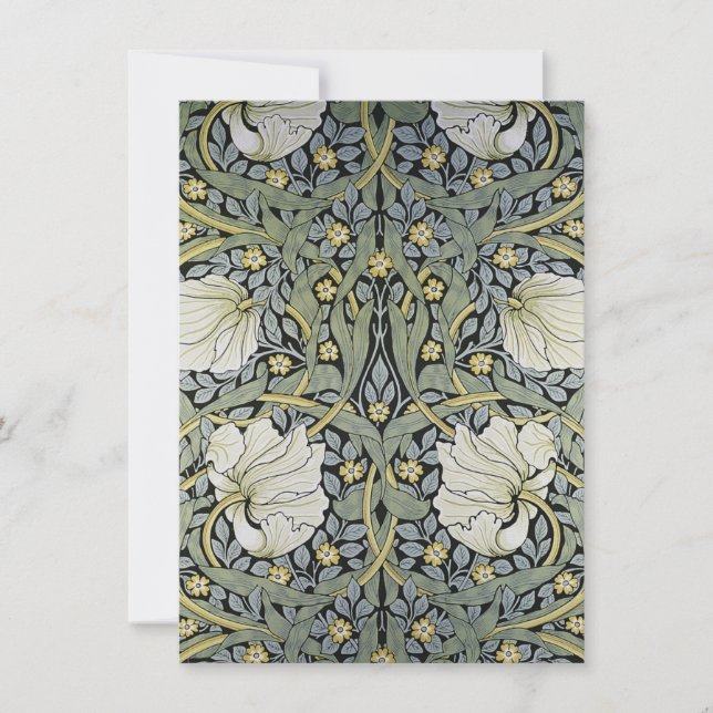 Tarjeta De Agradecimiento William Morris - diseño del papel pintado del (Anverso)