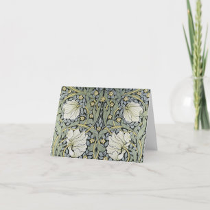 Tarjeta De Agradecimiento William Morris - Diseño del patrón Pimpernel