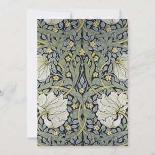 Tarjeta De Agradecimiento William Morris - Diseño del patrón Pimpernel
