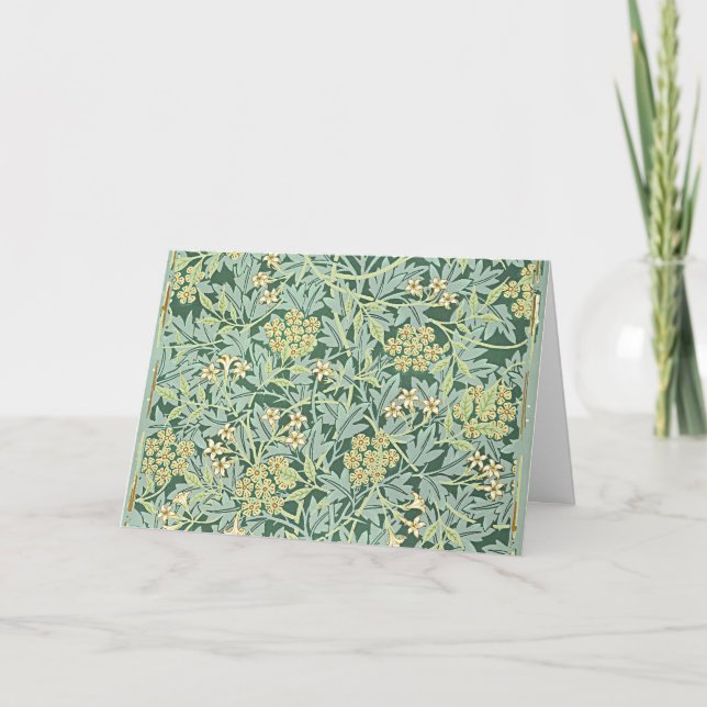 Tarjeta De Agradecimiento William Morris, Jazmín, (Anverso)