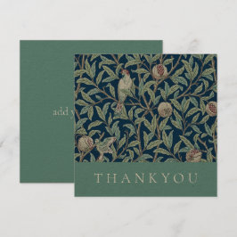 Tarjeta de agradecimiento: WILLIAM MORRIS : POMEGR