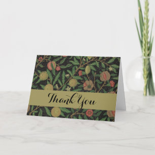 Tarjeta De Agradecimiento William Morris Pomegranate Classic Fruit