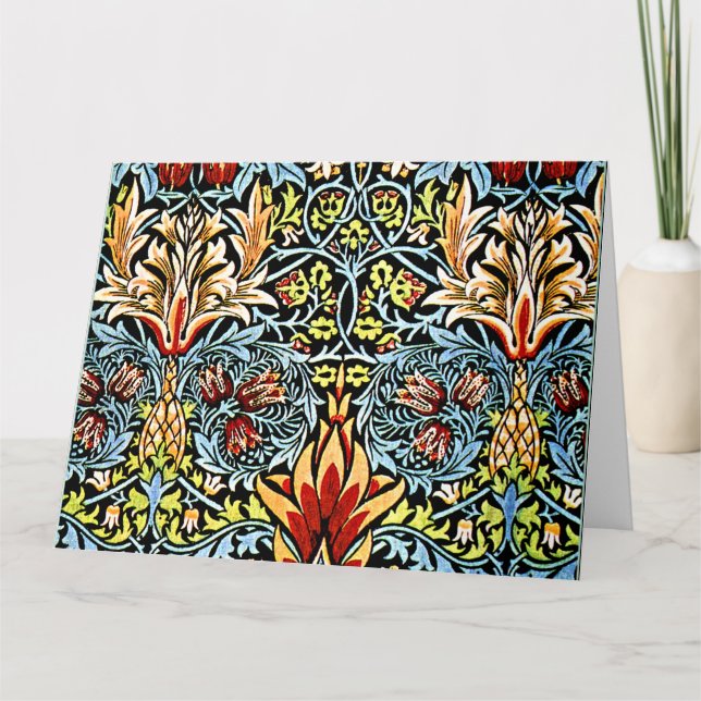 Tarjeta De Agradecimiento William Morris - Snakeshead (Anverso)