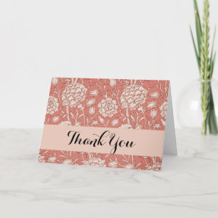Tarjeta De Agradecimiento William Morris Wild Tulip Classic Victorian Design