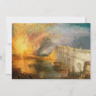 Tarjeta De Agradecimiento William Turner - El incendio del Parlamento