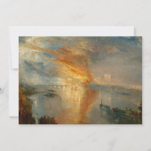 Tarjeta De Agradecimiento William Turner - El incendio del Parlamento