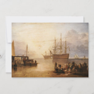 Tarjeta De Agradecimiento William Turner - El sol poniéndose a través del va