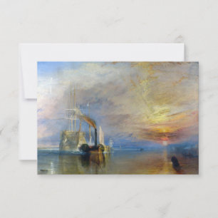Tarjeta De Agradecimiento William Turner - El Temeraire en lucha