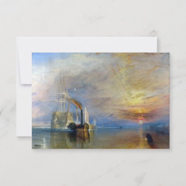 Tarjeta De Agradecimiento William Turner - El temerario de la lucha (Anverso)