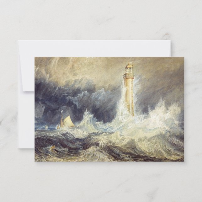 Tarjeta De Agradecimiento William Turner - Faro de Bell Rock (Anverso)