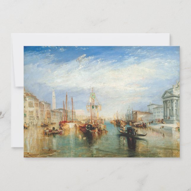 Tarjeta De Agradecimiento William Turner - Venecia Porch Madonna della Salut (Anverso)