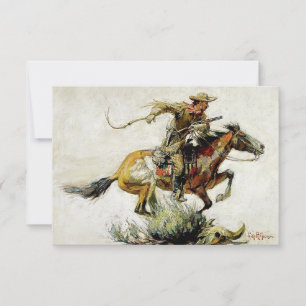 Tarjeta De Agradecimiento “Winchester Horse and Rider” de Philip R Goodwin