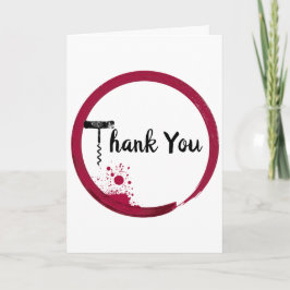 Tarjeta De Agradecimiento Wine Vino Gracias Cartas